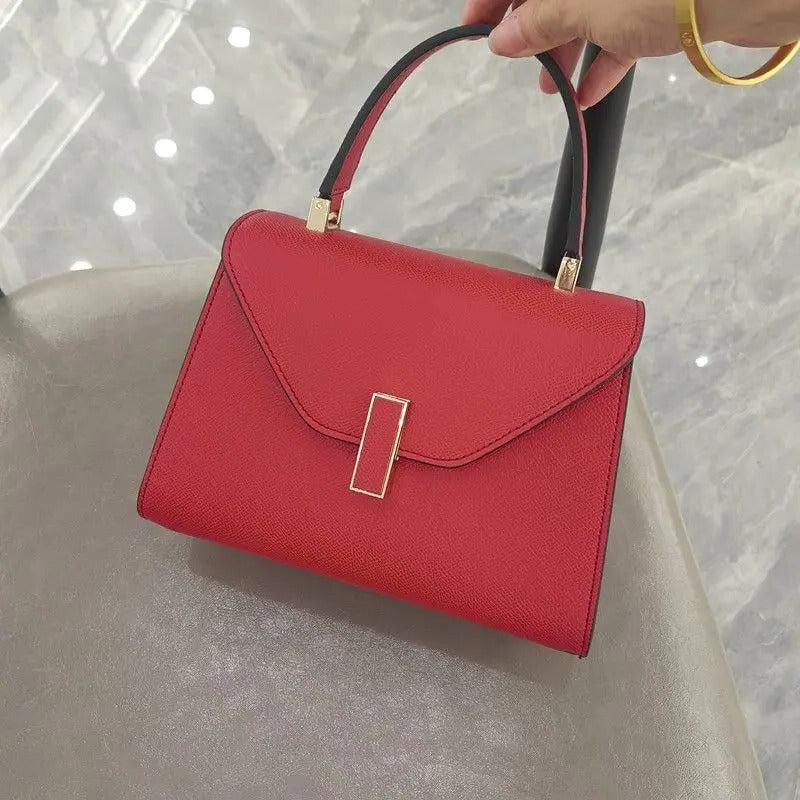 2023 Luxury Leather Square Handbag for Women | Designer Crossbody & Shoulder Bag