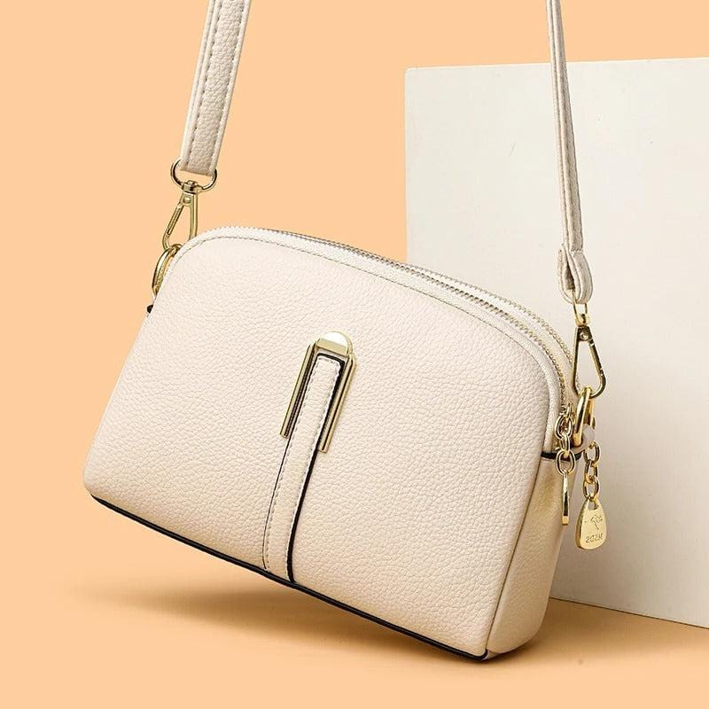 2024 Luxe Leather Crossbody Bag for Women – Soft, Stylish & Versatile Shoulder Handbag