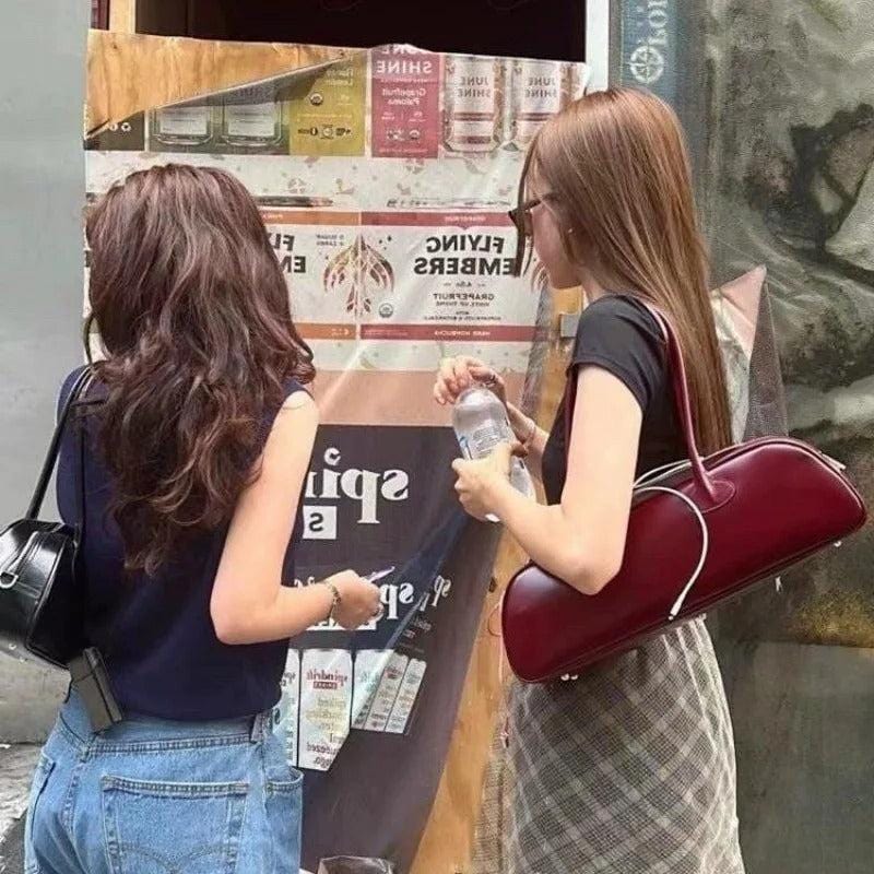 2024 Y2K Aesthetic Vintage Underarm Bag – Luxury Streetwear Women's Shoulder Handbag