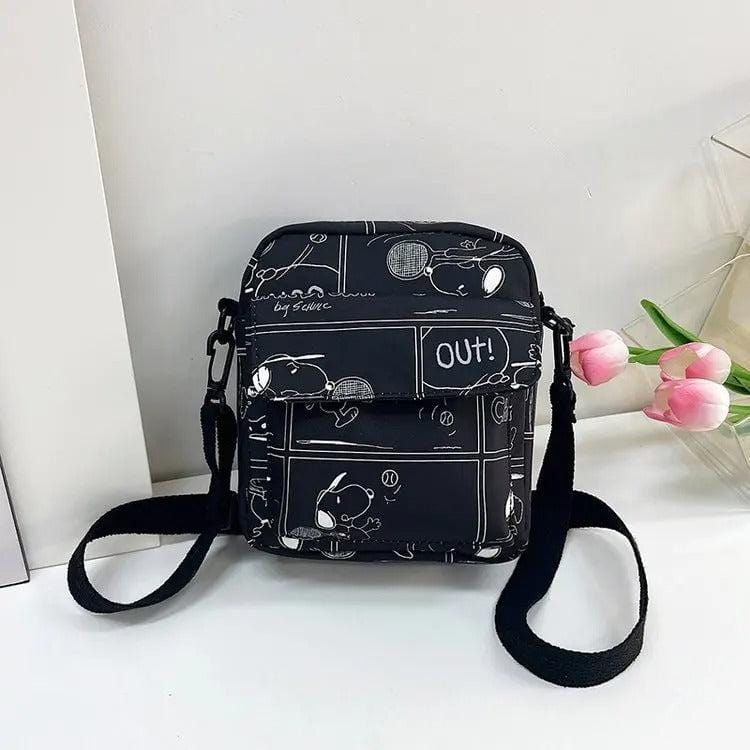 Cartoon Cute Snoopy Shoulder Bag for Women | Large Capacity Nylon Crossbody Bag, Lipstick