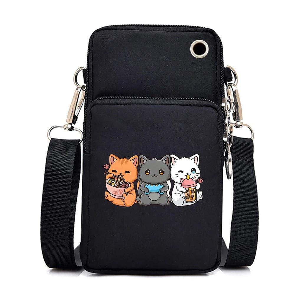 CatLover™ Mini Phone Bag – Just a Girl Who Loves Cats Print Crossbody Purse for Teens & Women