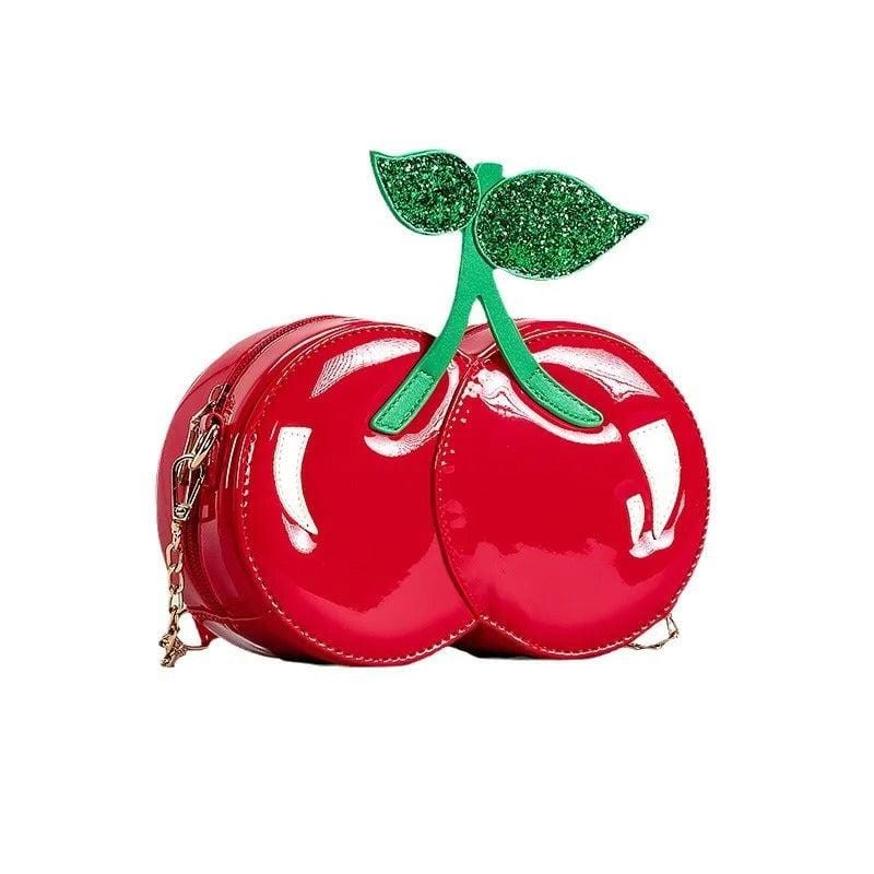 Creative Cherry Design Crossbody Bag for Women – Cute Chain Shoulder Messenger Bag,