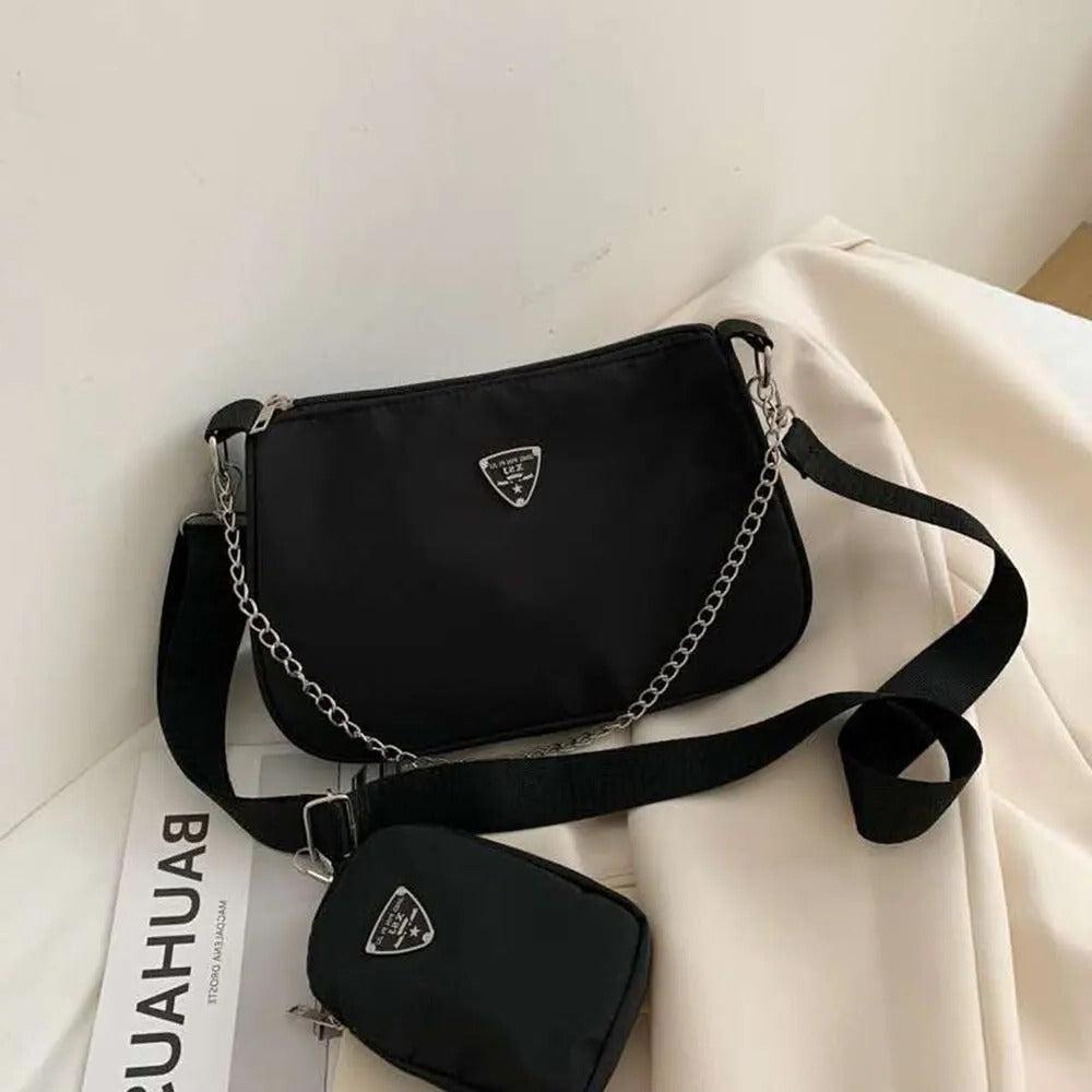 Fashionable 2-in-1 Sling Bag Set – Women’s Casual Handbag & Crossbody Shoulder Bag