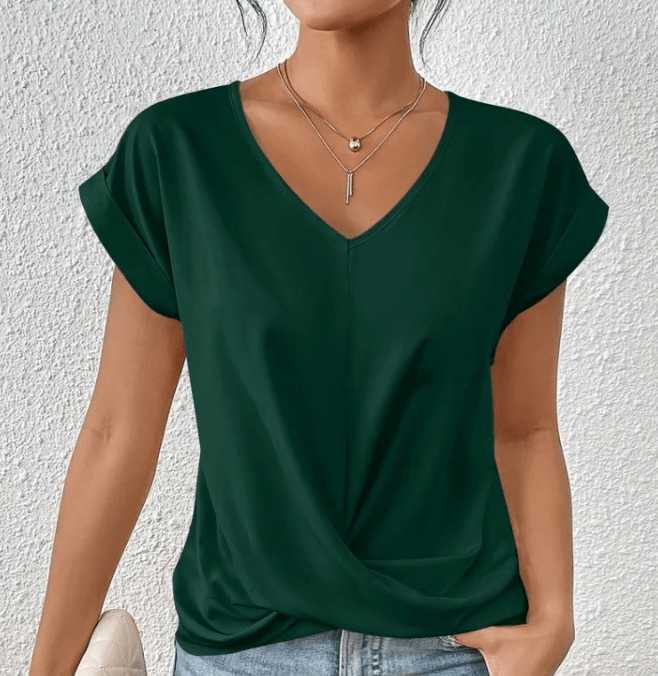 Luna V Neck Top Effortless Style & Comfort