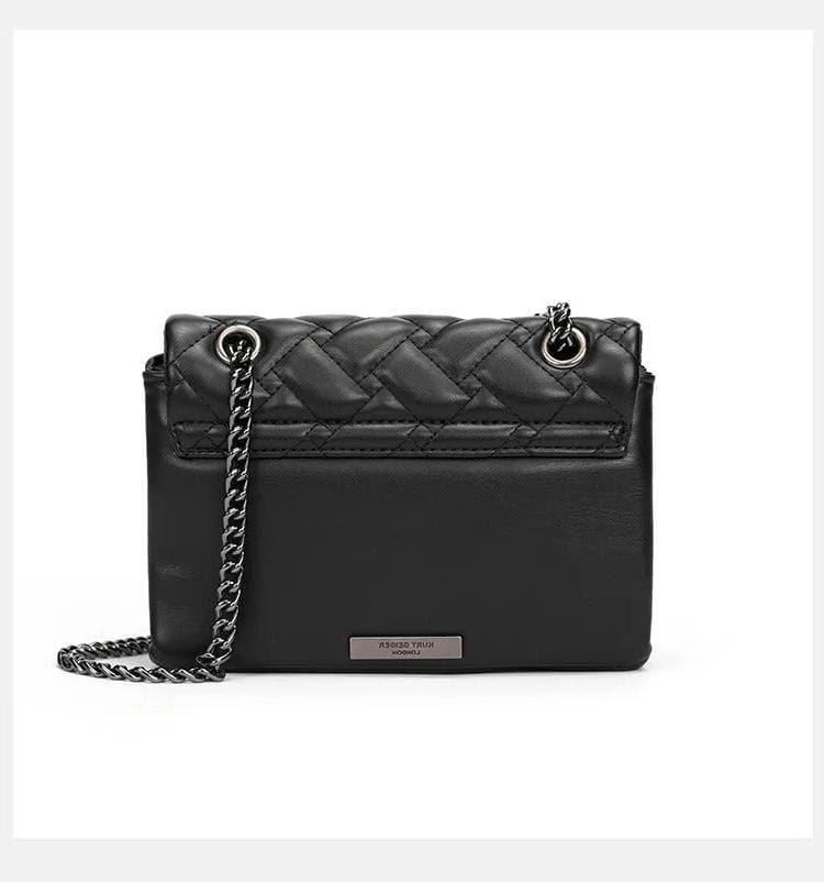 Luxury Mini Bag for Women – Cute Black Cat Leather Crossbody Shoulder Handbag, High