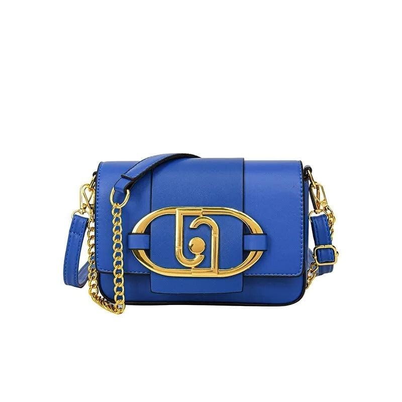 Metra™ Metal Buckle Flap Shoulder Bag – Fashionable Square Messenger Bag