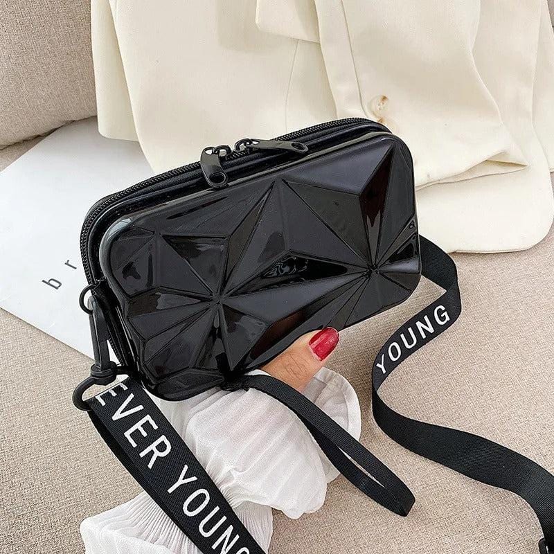 Women PVC Cosmetic Pouch Travel Bag | Makeup Storage Organizer Clutch Shoulder Bag