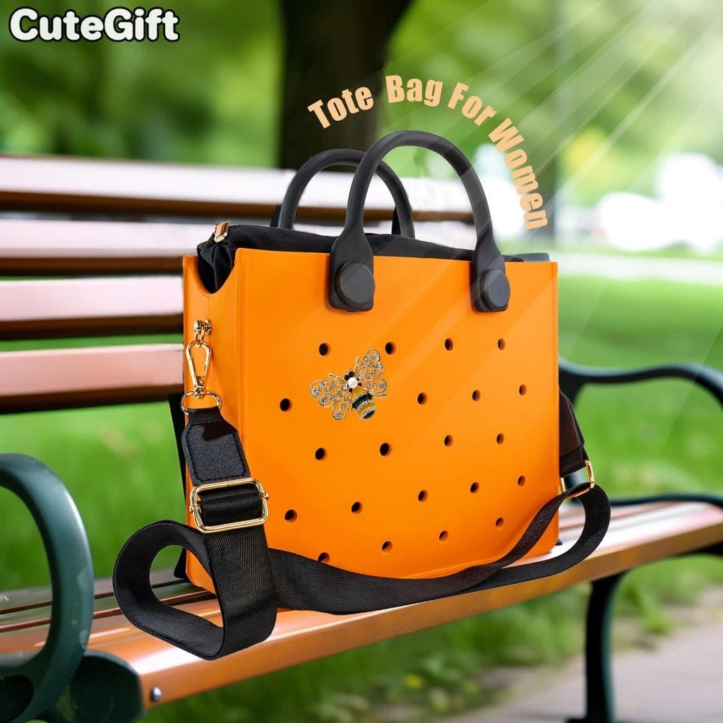 EVA Large Leather Shoulder Bag – Waterproof Tote Bag for Women | Casual Beach & Storage Handbag

