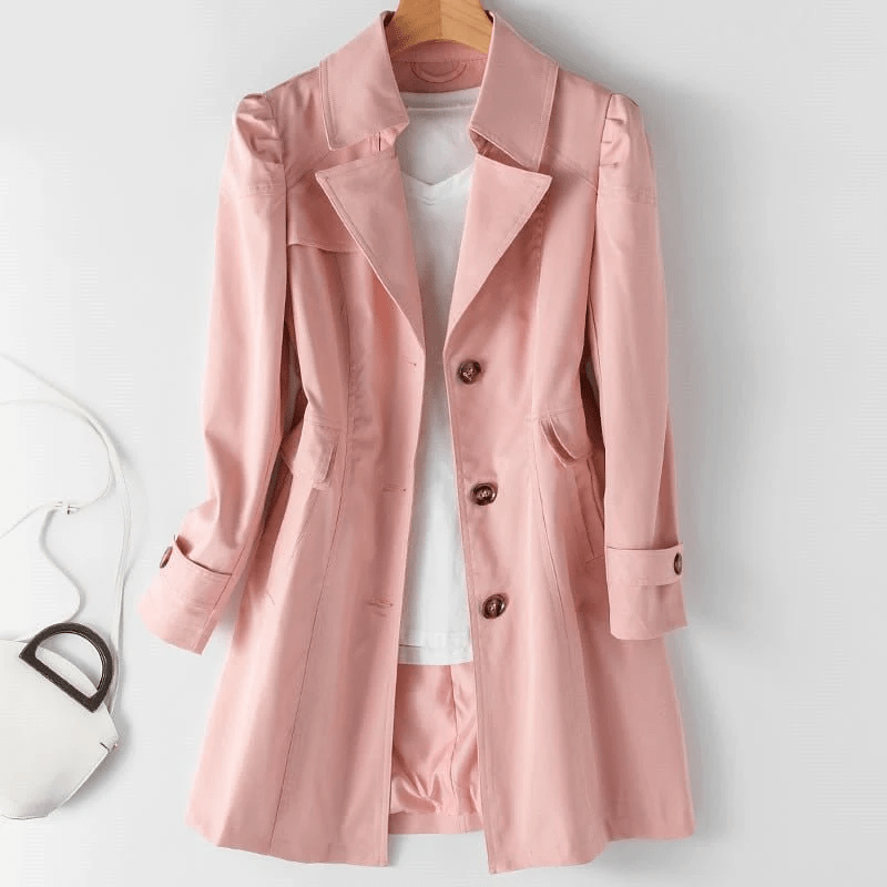 Maya Women's Trench Coat Stylish Rain & Wind Protection